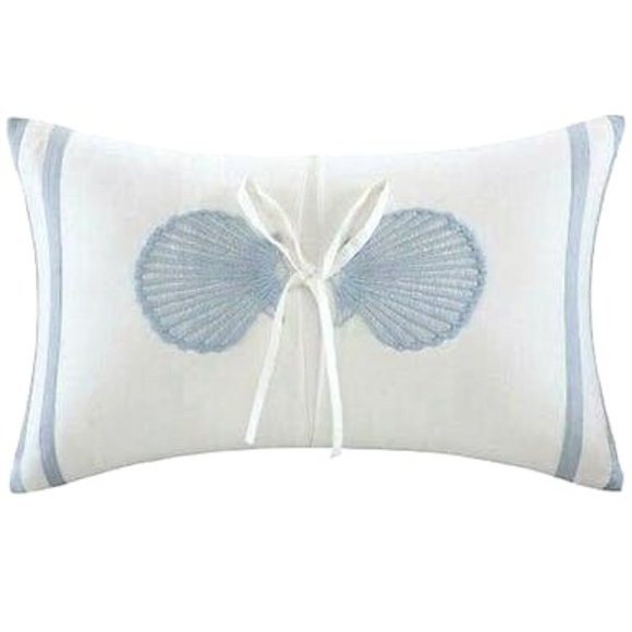 HARBOR House Crystal Beach 12″ x 20″ Embroidered Oblong Decorative Pillow - Picture 1 of 1